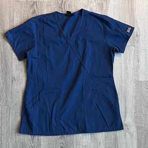 CHEROKEE faux wrap scrub top